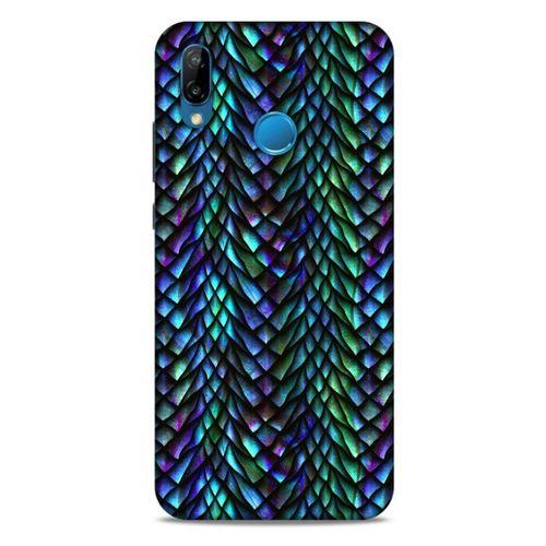 Huawei P20 Lite Kılıf Dragons (1) Kılıfı Ejderha Pulları Rainbow