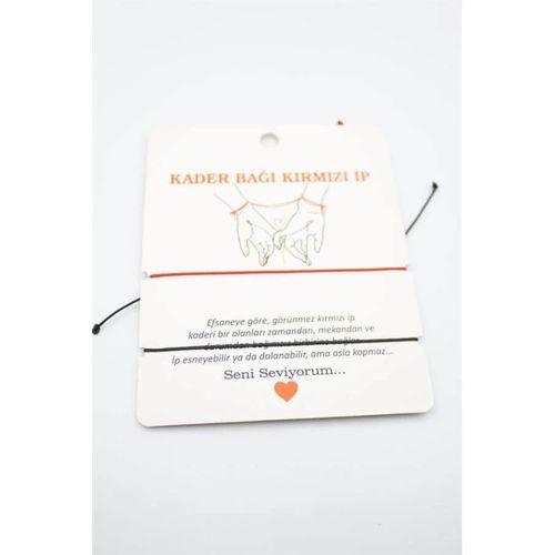 2'li Arkadaş Bilekliği - Kırmızı