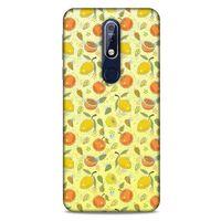 Frutix Turunç 05 Nokia 7.1 Kılıf Desenli Silikon