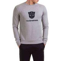 Transformers Baskılı Gri Erkek Sweatshirt