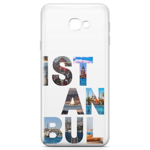 Samsung Galaxy J4 Plus Kılıf İstanbul Gezi Arka Kapak Koruma Desenli Full Koruyucu