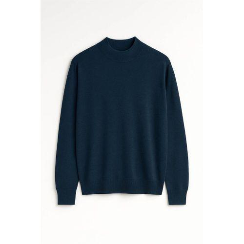 Fincher Yarım Balıkçı Fit Kalıp Boğazlı Erkek Kazak - İndigo