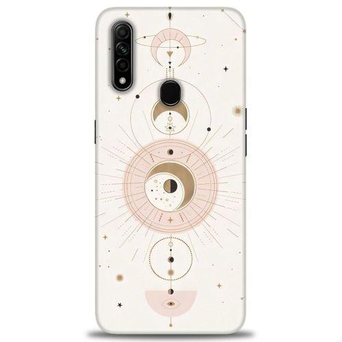 Oppo A31 Kılıf HD Baskılı Kılıf - Evren + Tam Ekran Koruyucu