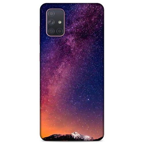 Lopard Samsung Galaxy A71 Uyumlu Kılıf Gece'S (5) Koruma Kabı Gece Mor