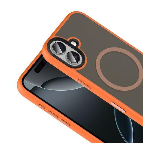 Apple iPhone 17 Kılıf Mat Arka Yüzey Wireless Şarj Özellikli Zore Flet M-safe Kapak