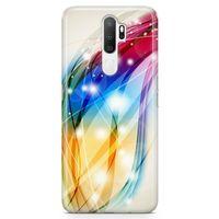 Oppo A9 2020 Kılıf Renkli Fiyonklar Arka Kapak Koruma Desenli Full Koruyucu