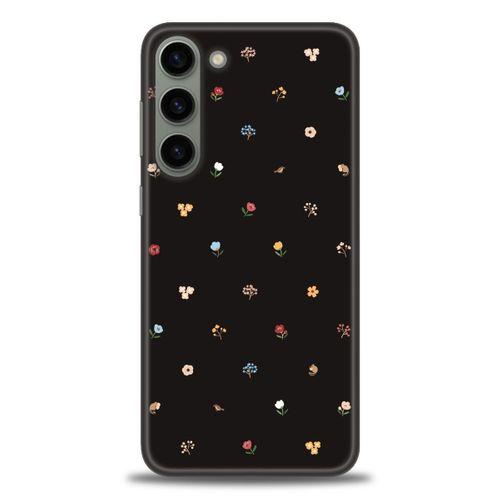 Samsung Galaxy S23 Plus Kılıf HD Baskılı Kılıf - Flower + Tam Ekran Koruyucu