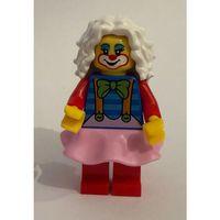 Orjinal Lego Minifigür Female Clown White Hair Pink Skirt