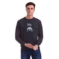 Gojira From Mars To Sirius Maeocw Baskılı Füme Antrasit Erkek Sweatshirt