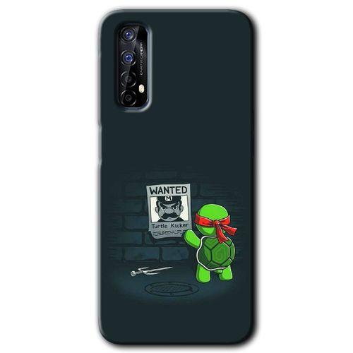 Realme 7 HD Baskılı Kılıf + 9D Tam Ekran Koruyucu - Kaplumbağa Avcısı