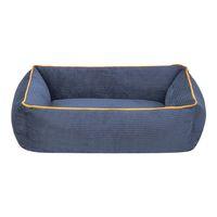 Pet Comfort Golf  Kedi ve Köpek Yatağı Parliament Mavi w Hardal Biye XS 55x45cm