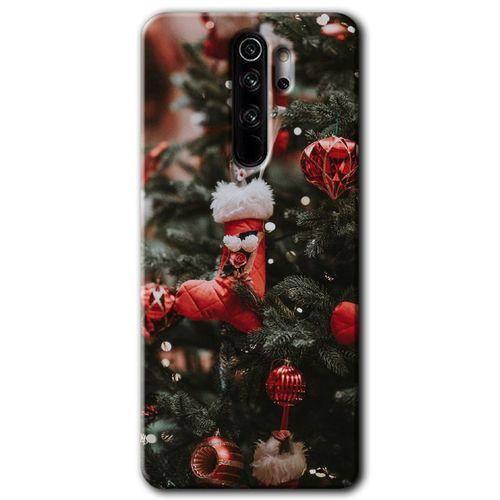 MRCİLETİSİM Xiaomi Redmi Note 8 Pro Kılıf HD Desen Baskılı Arka Kapak + Temperli Cam - Happy New Year