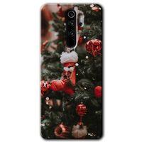 MRCİLETİSİM Xiaomi Redmi Note 8 Pro Kılıf HD Desen Baskılı Arka Kapak + Temperli Cam - Happy New Year