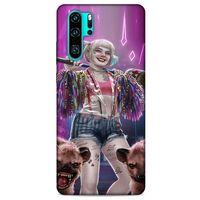 Huawei P30 Pro Uyumlu Kılıf Harley Quinn (35) Fit Design Kılıf Lavanta pembesi