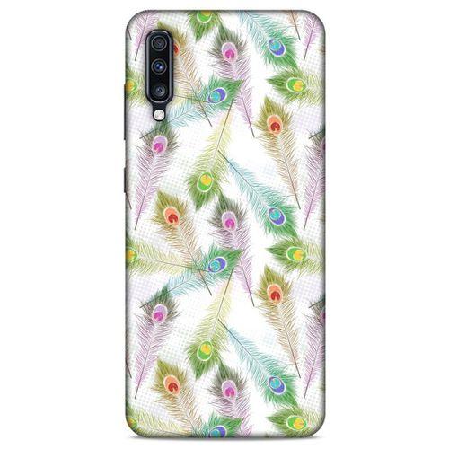 Samsung Galaxy A70 Kılıf Desenli Özel Seri Tüyler (23) Ultra Koruma Kılıfı
