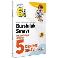 6. Sınıf Bursluluk Tamamı Çözümlü Fasiküllü 5 Deneme Sınavı Editör Yayınları