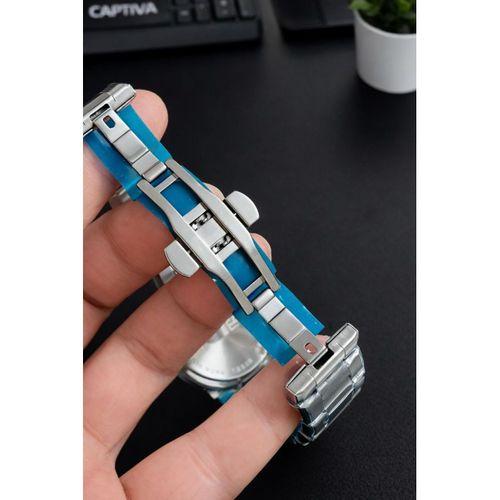 Captiva Bileklik Hediyeli Çelik Kordon Haftanın Günü Ve Takvimli Kadran Erkek Kol Saati CT.M.001.M5