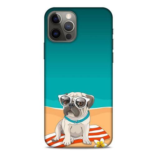Animax Pug Plajda Apple iPhone 12 Pro Kılıf Desenli Silikon