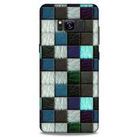 Samsung Galaxy S8 Kılıf Patchwork (46) Core Armor Kılıf Gri Cam Göbeği