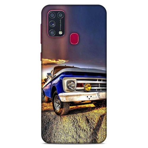 Lopard Samsung Galaxy M31 Uyumlu Kılıf PickUpX (32) Soft Silikon Kılıf Koyu Mavi