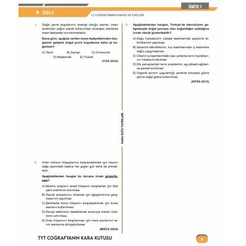 2026 TYT COĞRAFYAnın Kara Kutusu ÖSYM Çıkmış Soru Havuzu Bankası Konu Özetli Dijital Çözümlü