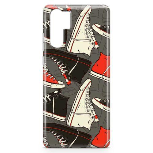 Huawei P30 Pro Kılıf Spor Ayakkabılar Arka Kapak Koruma Desenli Full Koruyucu