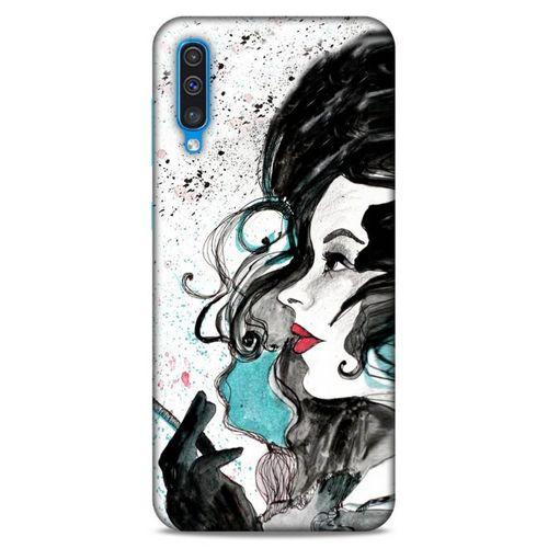 Lopard Samsung Galaxy A30s Uyumlu Kılıf Sürreal Yüzler ♀ (24) Darbe Emici Kılıf Desenli