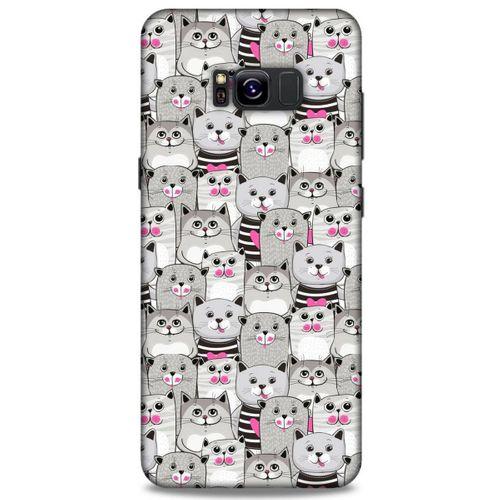 Lopard Samsung Galaxy S8 Plus Uyumlu Kılıf Kediler (32) Soft Silikon Kılıf Pembe Burun