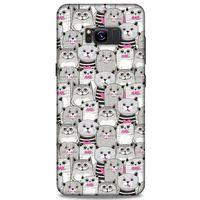 Lopard Samsung Galaxy S8 Plus Uyumlu Kılıf Kediler (32) Soft Silikon Kılıf Pembe Burun