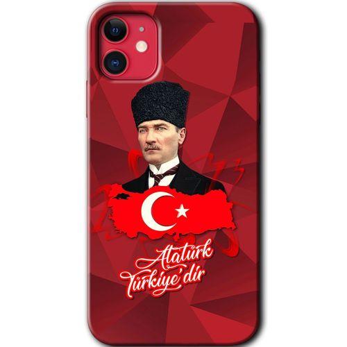 iPhone 11 Kılıf HD Desen Baskılı Arka Kapak - Atatürkiye