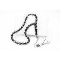 Oltu Taşı Beyzi Model Burgu İşlemeli Tespih