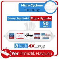 Sleepy Sleepy Yer Temizlik Havlusu Mop Uyumlu 50 Adet Çamaşır Suyu