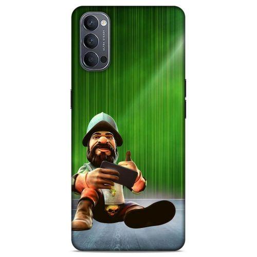 Lopard Oppo Reno 4 Uyumlu Kılıf GameX (48) Bumper Kılıf Asker