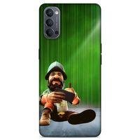 Lopard Oppo Reno 4 Uyumlu Kılıf GameX (48) Bumper Kılıf Asker