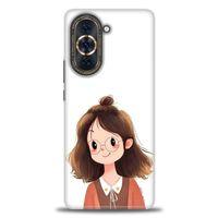 Huawei Nova 10 Pro Kılıf HD Baskılı Kılıf - Tatlı Kız + Tam Ekran Koruyucu