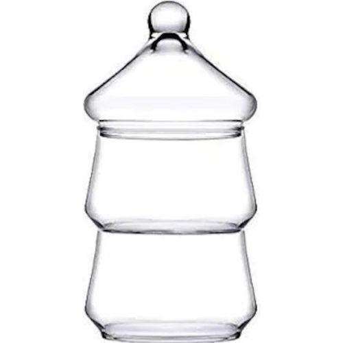 Paşabahçe Villa Patisserie 2 Katlı Cam Kurabiyelik-Sunum İkramlık