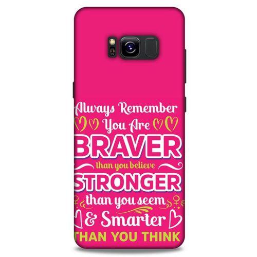 Samsung Galaxy S8 Uyumlu Kılıf Pembe Delisi (50) Shockproof Kılıf Writing