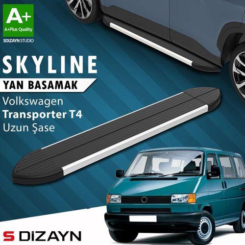 S-Dizayn VW Transporter T4 Uzun Şase Skyline Aluminyum Yan Basamak 253 Cm 1995-2003 A+ Kalite