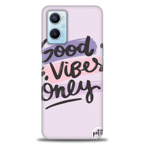 Oppo A96 4G Kılıf HD Baskılı Kılıf - Good Vibes + Tam Ekran Koruyucu