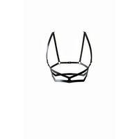 Siyah Kadın Kemer Deri Efektli Çoklu Bantlı Vücut Kemeri - Brf1150