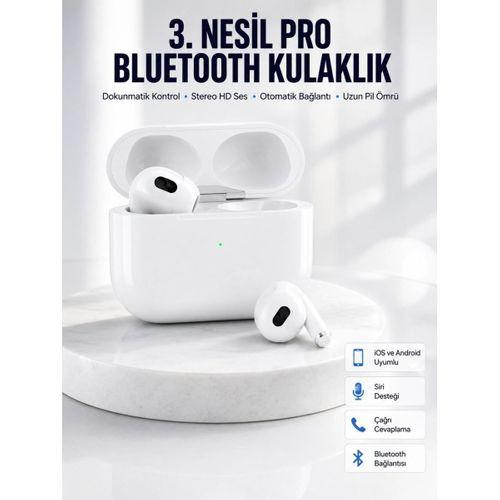 Bluetooth Kulaklık 3. Nesil Ios Android Uyumlu Yeni Nesil Wireless Charge