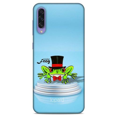 Samsung Galaxy A50s Kılıf FunnyMaX (7) Telefon Kılıfı Açık Mavi Kurbağa