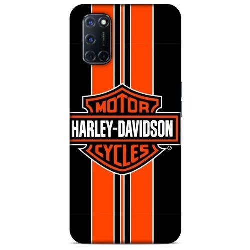 Oppo A92 Uyumlu Kılıf Motorsiklet (36) Glitter Kılıf Harley Davidson