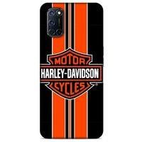 Oppo A92 Uyumlu Kılıf Motorsiklet (36) Glitter Kılıf Harley Davidson