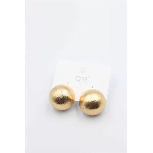 Mat Top Küpe - Altın