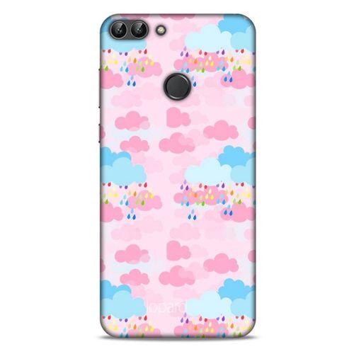 Huawei Psmart Kılıf Pastel Renkler (49) Ultra Silikon Kılıf Şeker Pembe Mavi