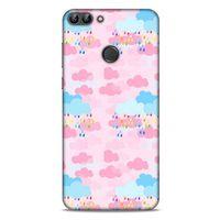 Huawei Psmart Kılıf Pastel Renkler (49) Ultra Silikon Kılıf Şeker Pembe Mavi