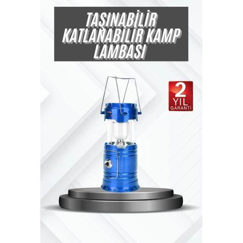 Kamp Lambası Güneş Enerjili Led Lamba Işıldak Şarjlı Powerbank Özellikli