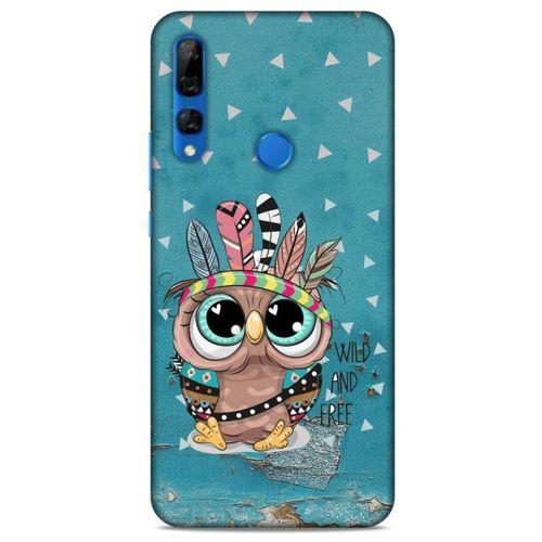 Animax Mavi Kızılderili Baykuş Huawei Y9 Prime 2019 Kılıf Desenli Silikon