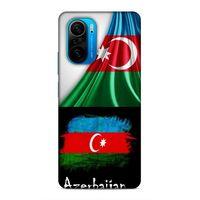 Xiaomi Poco F3 Uyumlu Kılıf Azarbaijan (13) Silikon Kap Bayraklar